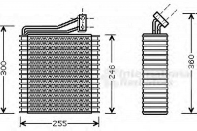 VAN WEZEL 0700v040 -  Испаритель, кондиционер